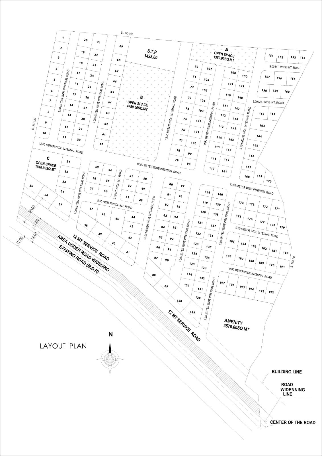 Tara Angan layout plan